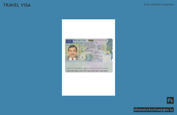 Beispiel für ein Schengen-Visum für Norwegen